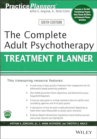 The Complete Adult Psychotherapy Treatment Planner (6th Edition) - Orginal Pdf